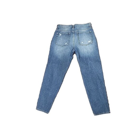 Bullhead Denim Co Jeans Womens 7 Blue Mid-rise Boyfriend Distressed - Picture 3 of 7